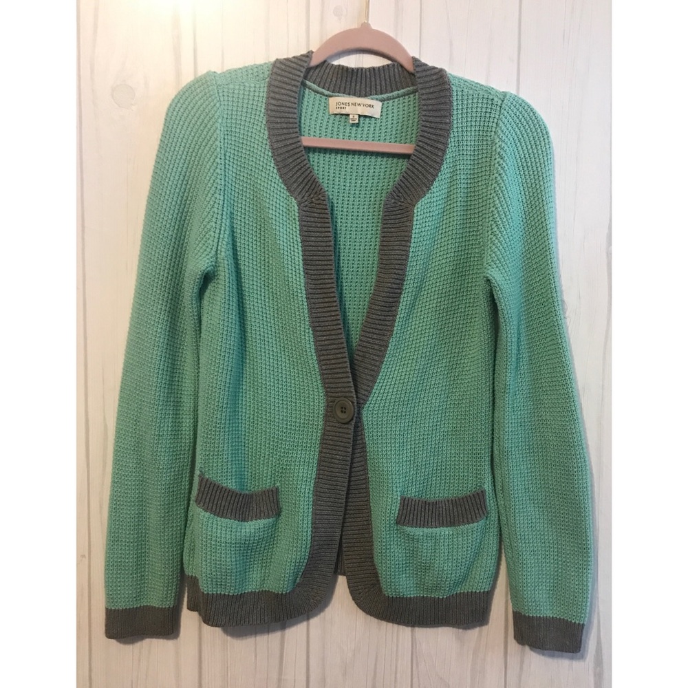 Jones New York Sport Chunky Knitted Cardigan
